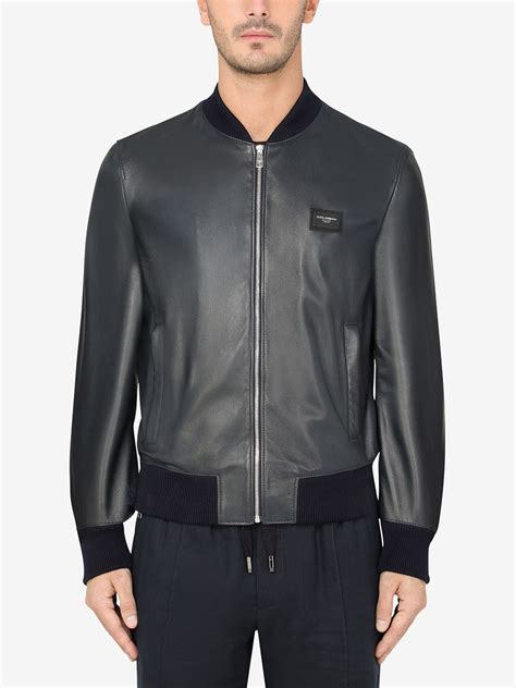 veste cuir dolce gabbana homme